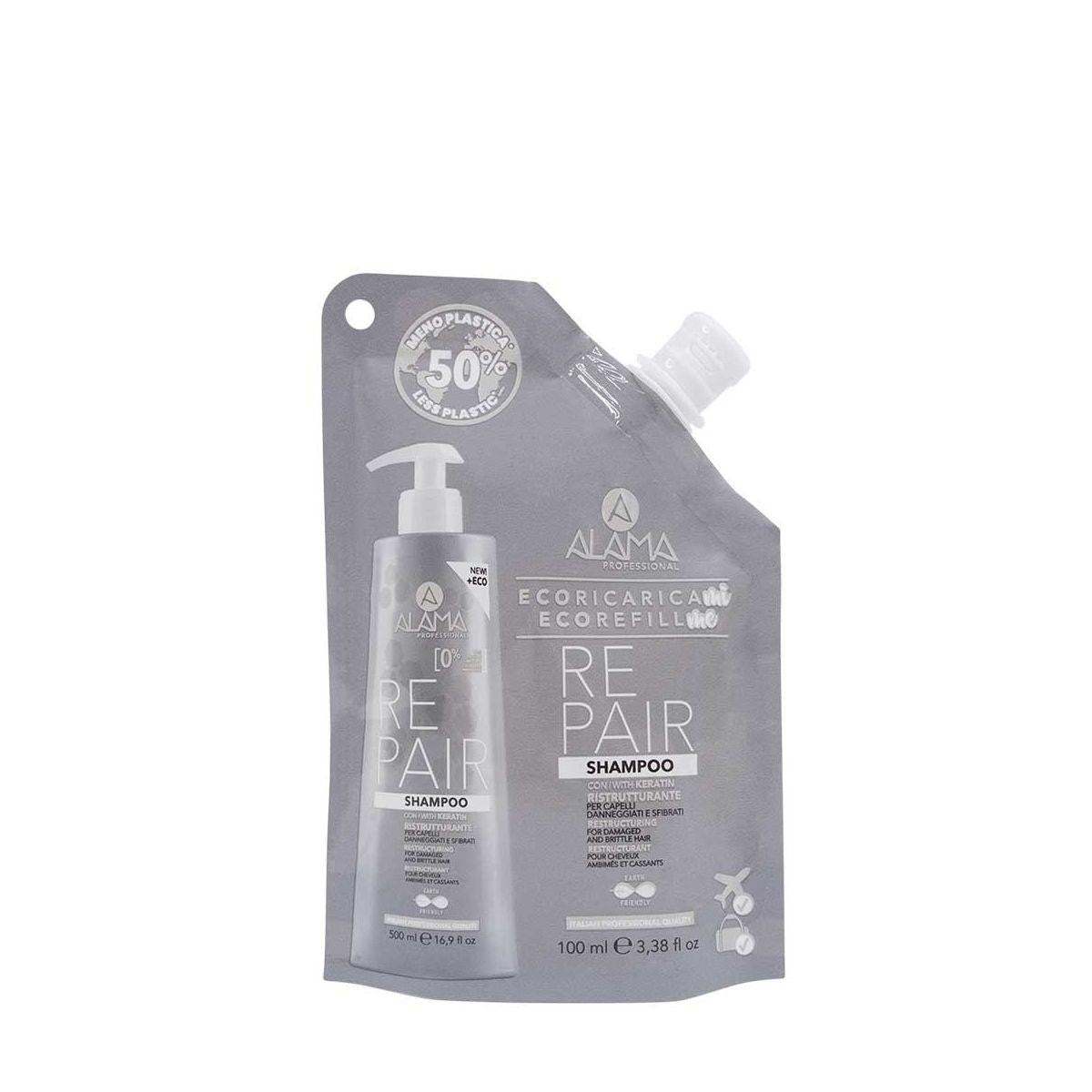 Repair - Shampoo Ristrutturante per Capelli Danneggiati e Sfibrati_#1000ml Ricarica