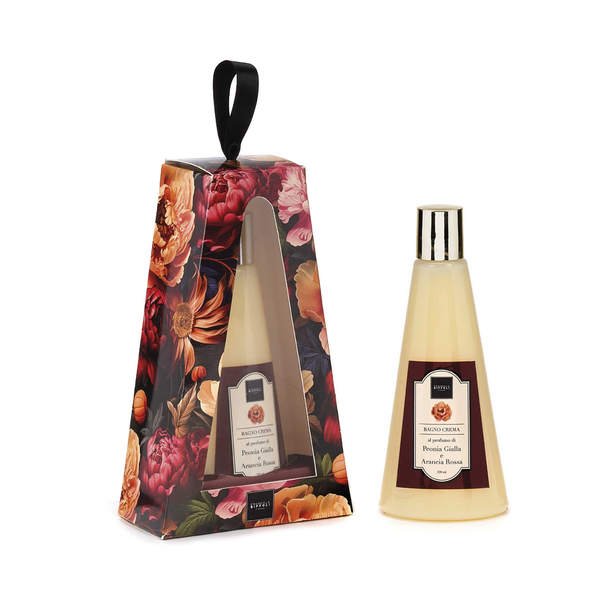 Biffoli Bagno Crema Peonia Gialla e Arancia Rossa_#Cofanetto