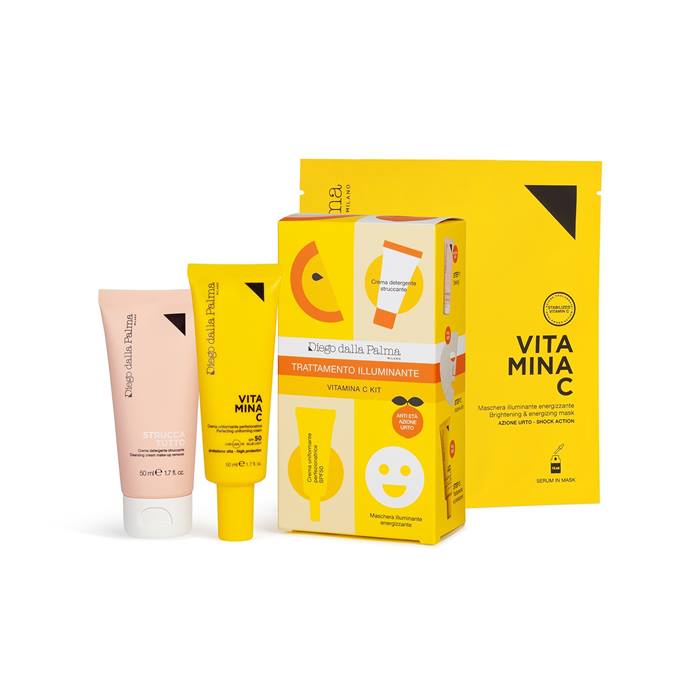 Kit Vitamina C Crema 50ml+Maschera+Crema Uniformante SPF50_#Kit