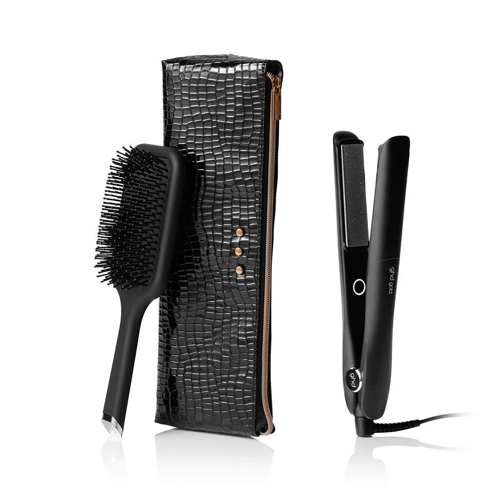 Ghd gold styler gift set - piastra per capelli media, spazzola e pochette_#1pz