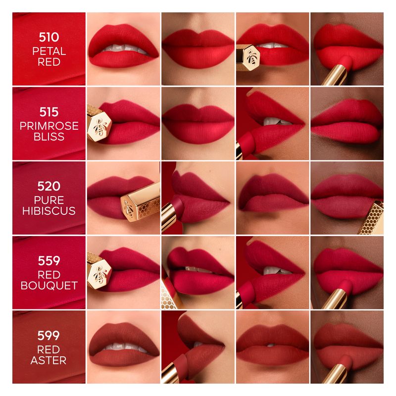kisskiss - honey-infused intense lipstick_#599 red aster