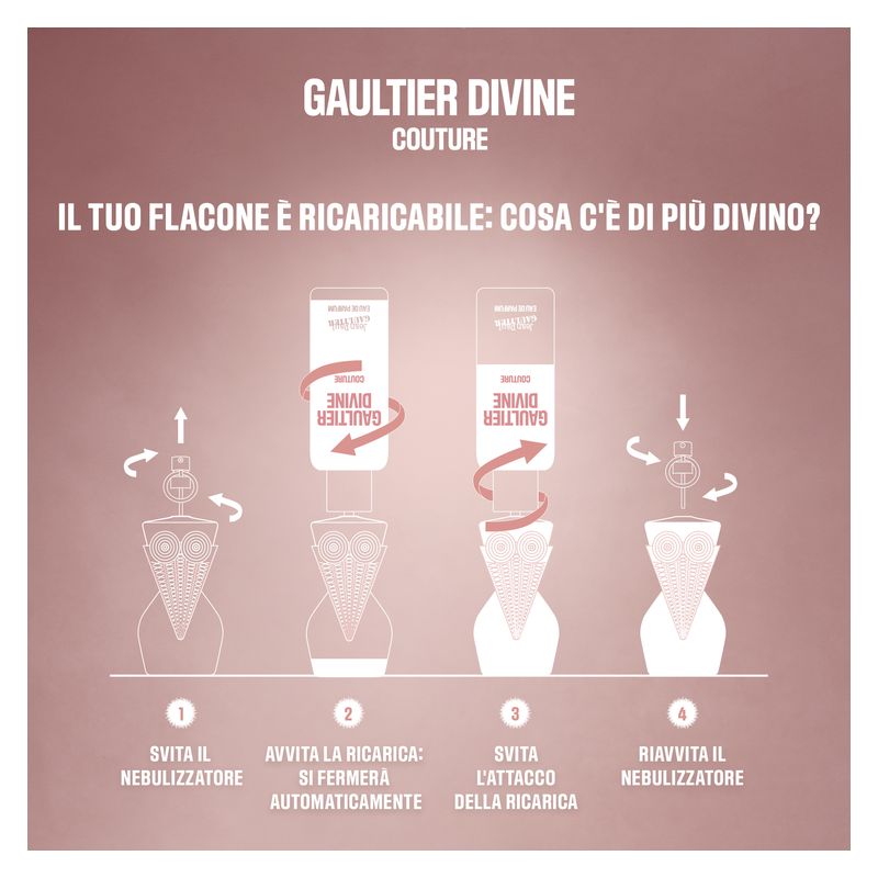 gaultier divine couture eau de parfum_#200ml - ricarica