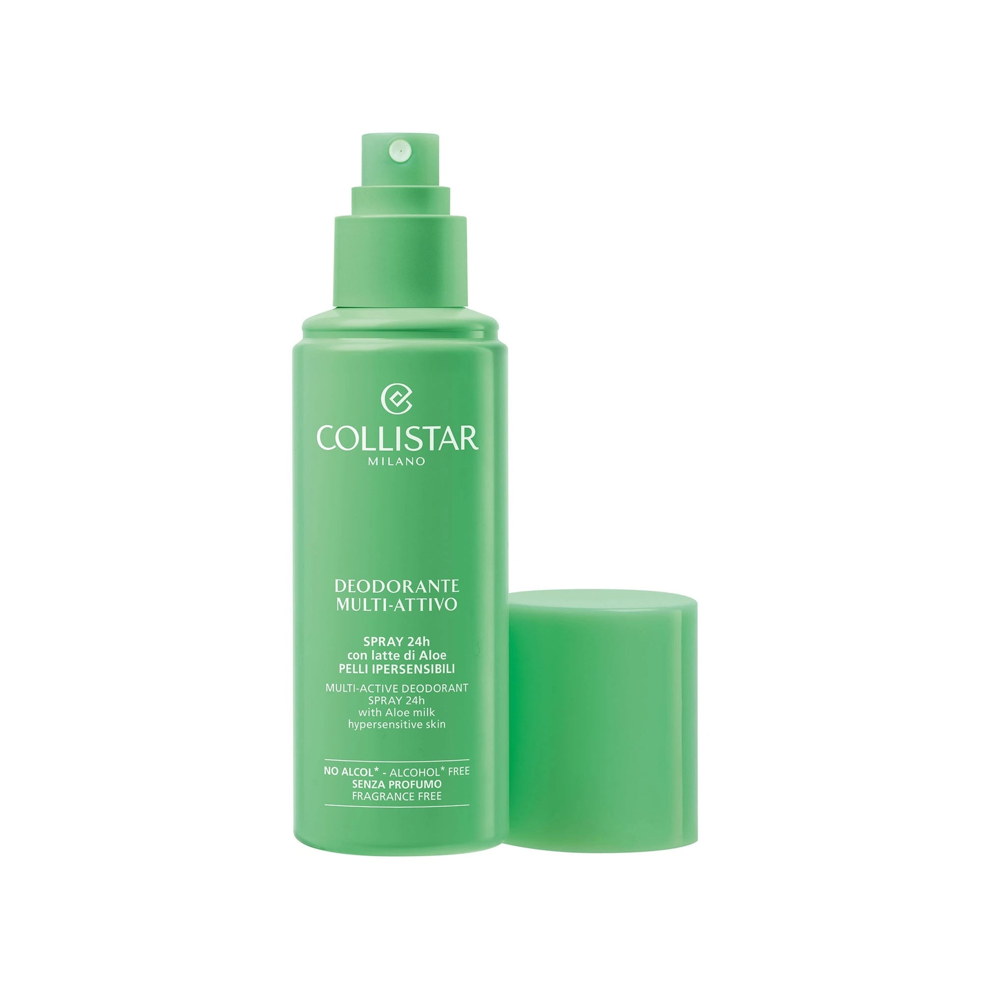 Deodorante Multi-Attivo Spray 24h con Latte di Aloe Pelli Ipersensibili, No Alcol, Senza Fragranza_#100ml