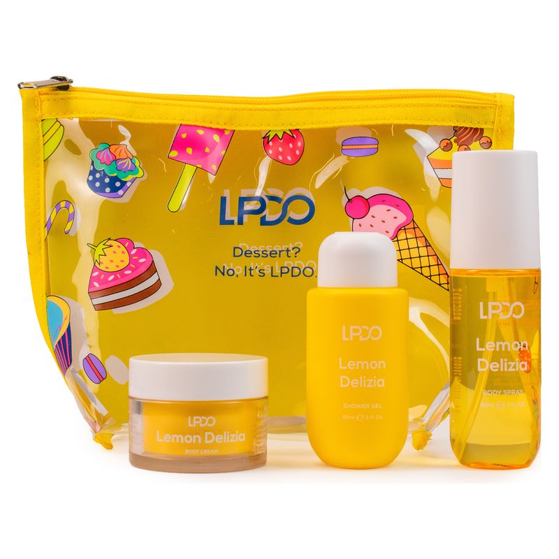 lemon delizia body spray + body wash + body cream_#cofanetto