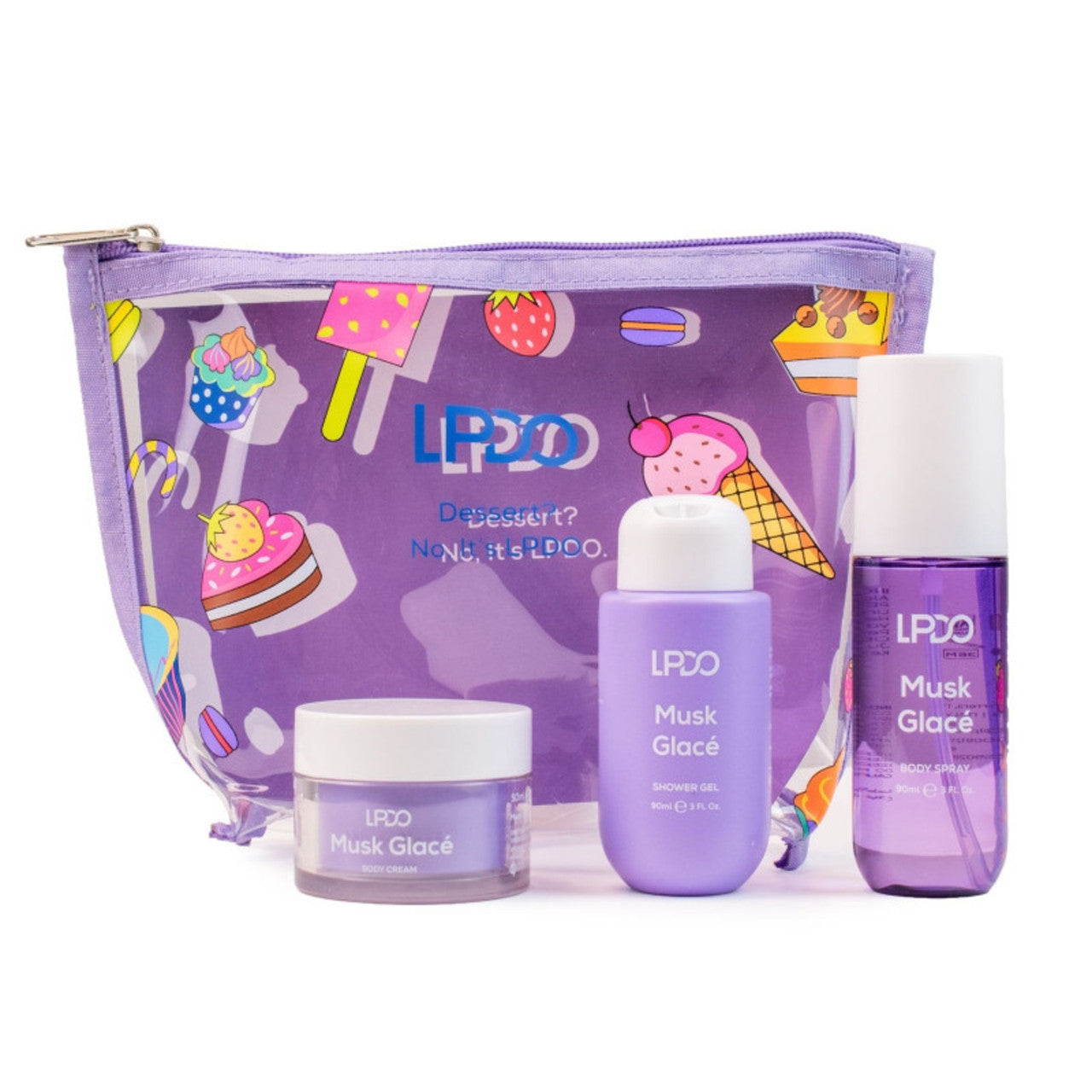Musk Glace Body Spray + Body Wash + Body Cream_#Cofanetto