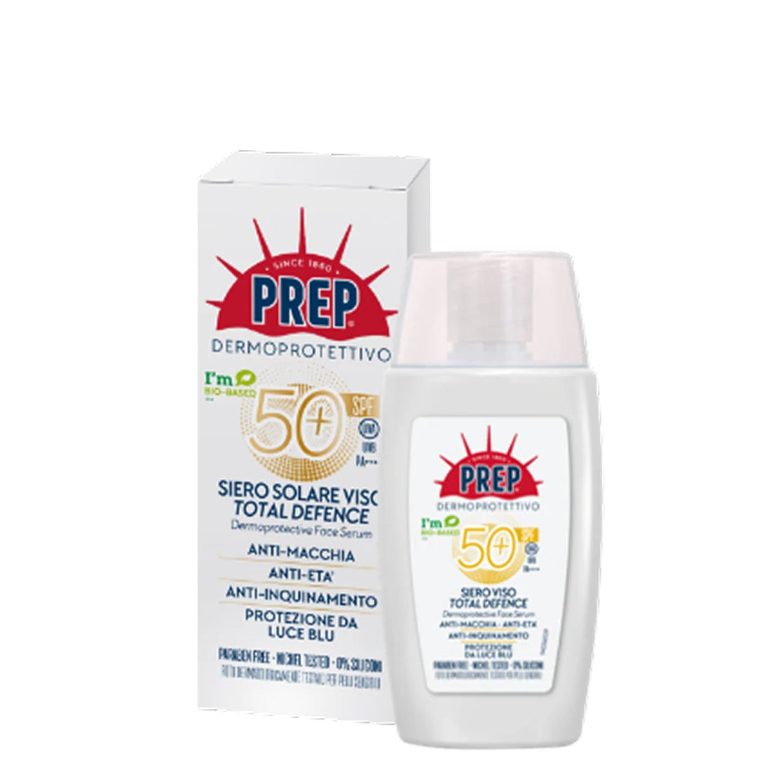 Prep Siero Viso Total Defence Antimacchia Antiet  Anti-inquinamento SPF 50+_#50ml