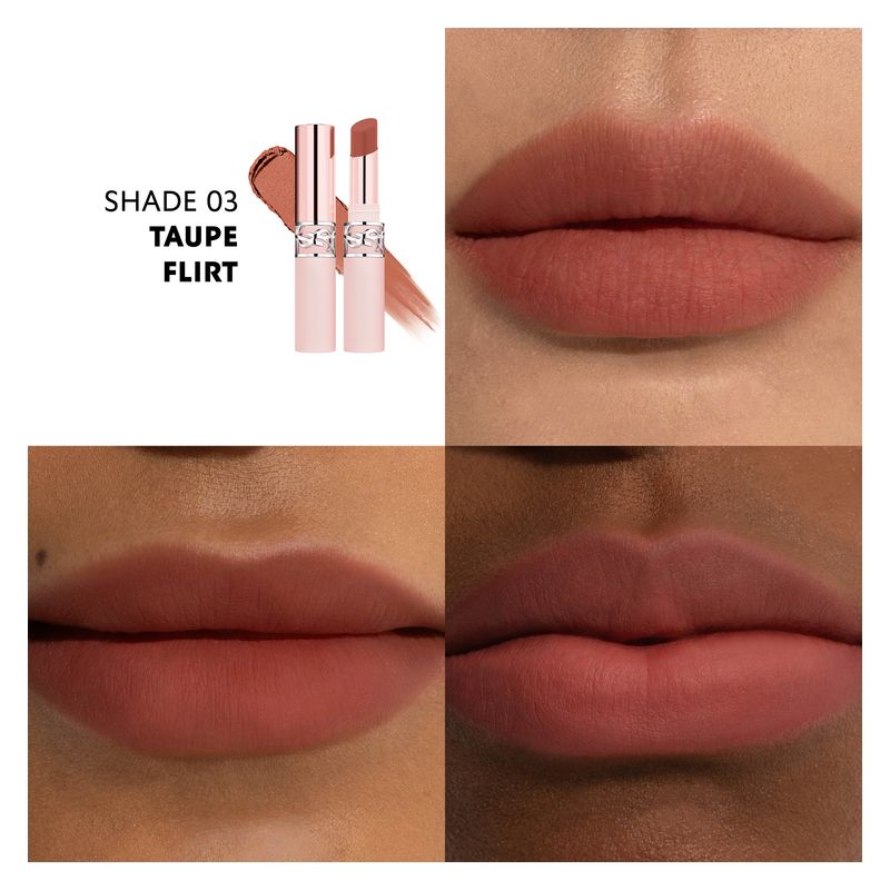lovenude lip blusher - rossetto-balm soft matte_#03 taupe flirt