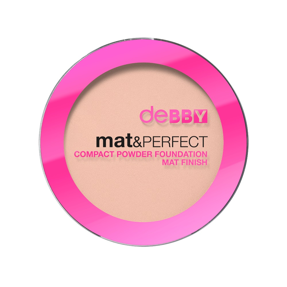 Image of DEBBY MAT & PERFECT COMPACT POWDER FOUNDATION 01 cod081