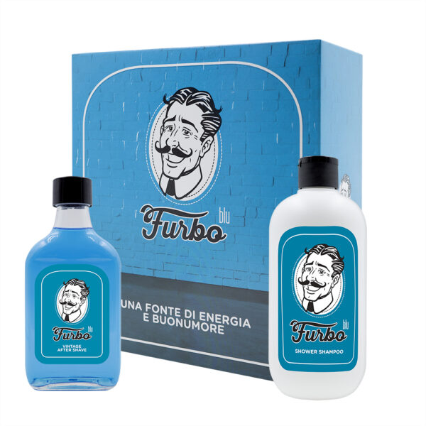 Image of FURBO BLU LOZIONE DOPOBARBA 200ML +DOCCIA SHAMPOO 500ML cod081